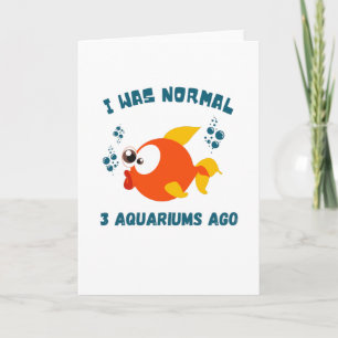 Fish Lovers Aquarium Humour Funny Fish Card