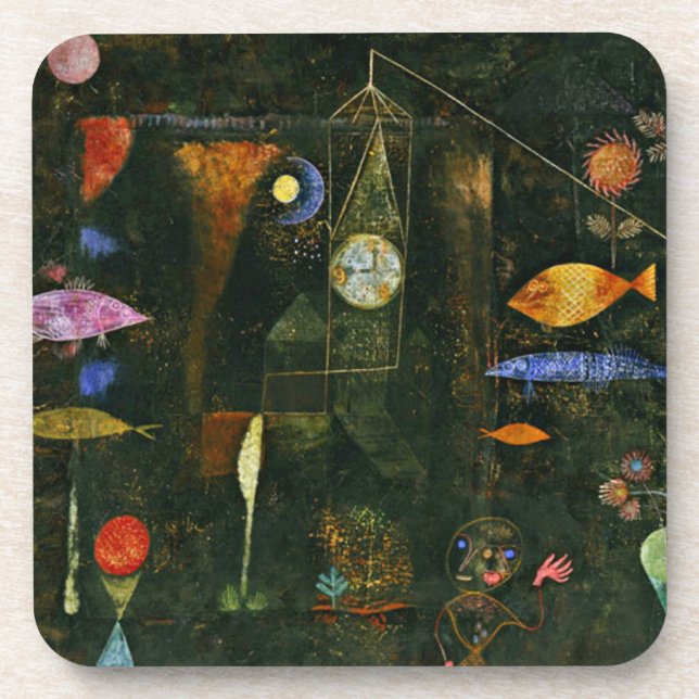Fish Magic by Paul Klee Coaster (Front)
