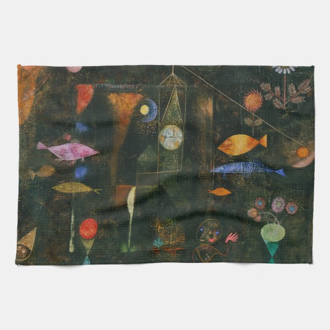 Fish Magic - Paul Klee Tea Towel (Horizontal)