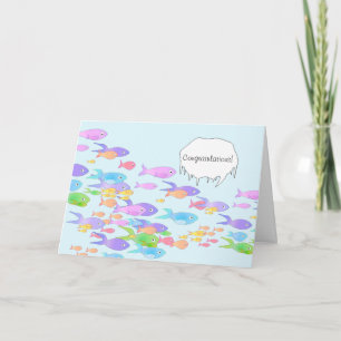Fish Marine Biologist Graduation Congratulations Card