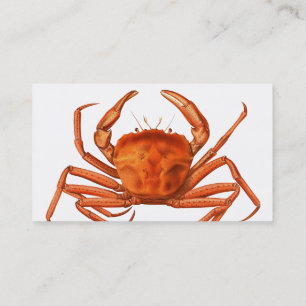 Fish Market Business Card - Red Crab