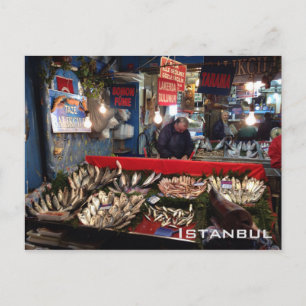Fish Market - Istanbul Postcard