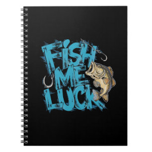 Fish Me Luck Graffiti Bass Art Notebook