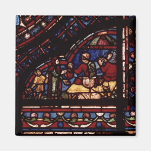 Fish merchants, detail from a window magnet