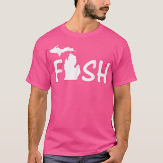Fish Michigan Lake Fisherman Gift T-Shirt