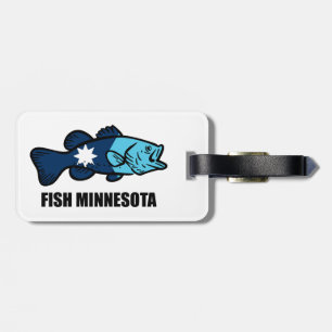 Fish Minnesota Luggage Tag