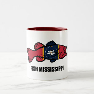 Fish Mississippi Two-Tone Coffee Mug