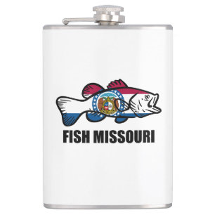 Fish Missouri Hip Flask