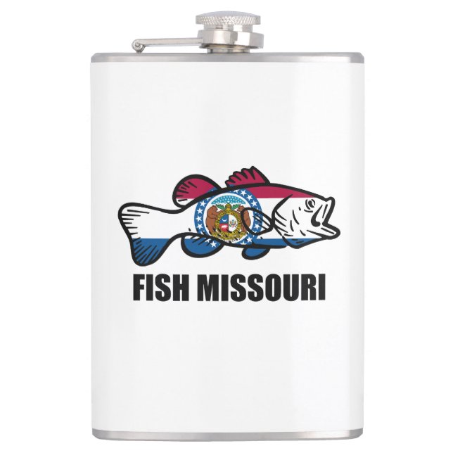 Fish Missouri Hip Flask (Front)