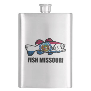 Fish Missouri Hip Flask