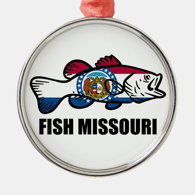 Fish Missouri Metal Tree Decoration (Front)