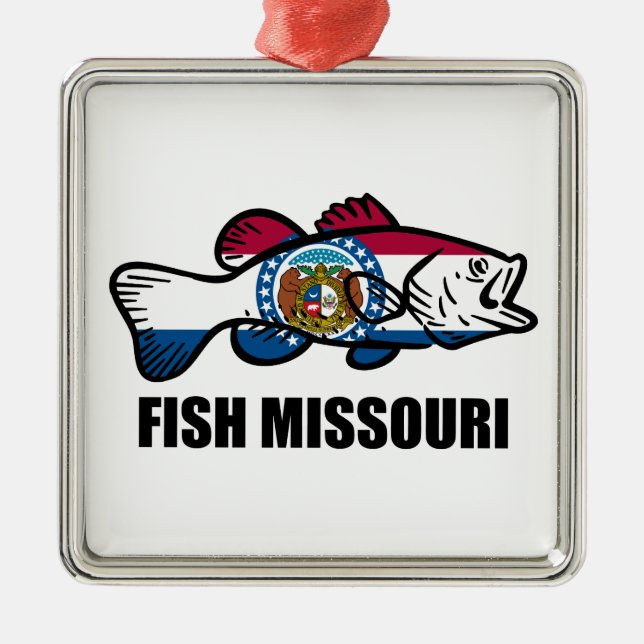 Fish Missouri Metal Tree Decoration (Front)