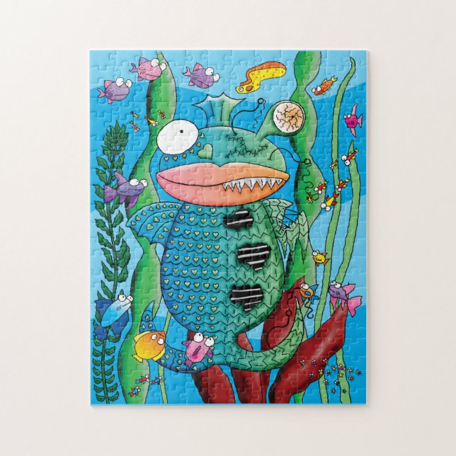 Fish Monster Jigsaw Puzzle (Vertical)