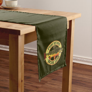 Fish More - Work Less Medium Table Runner