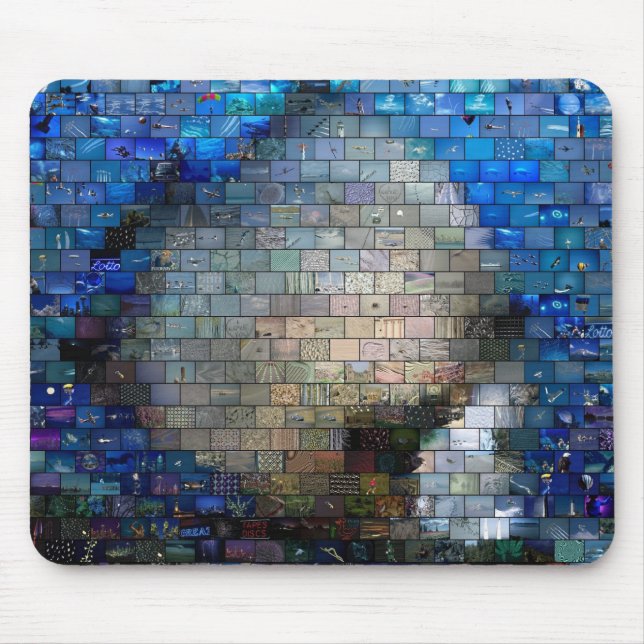 Fish Mosaic Mouse Mat (Front)