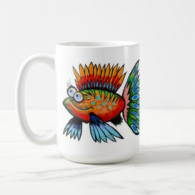 Fish Mug I by Artist John Donato (Left)