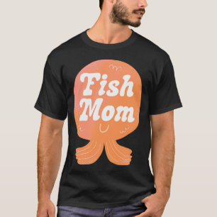 Fish Mum Badge (Orange) T-Shirt