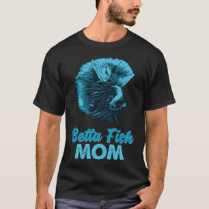 Fish Mum Blue Fighting Fish T-Shirt