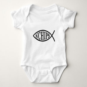 Fish N' Chips Fish Baby Bodysuit