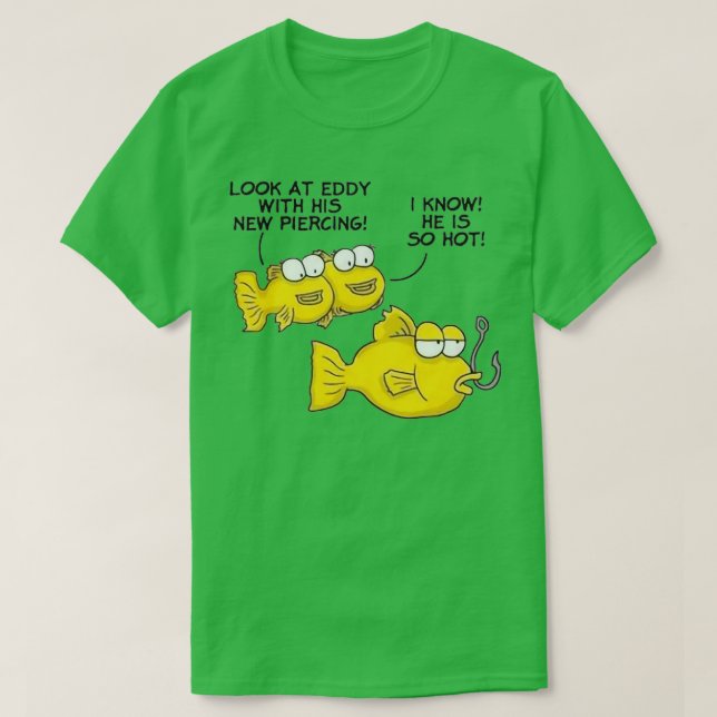 Fish New Piercing Design T-Shirt (Design Front)