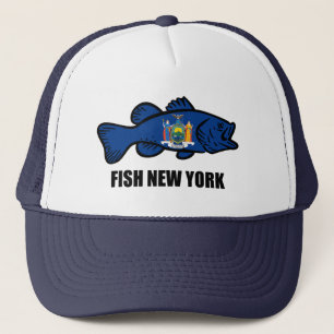Fish New York Bass Trucker Hat