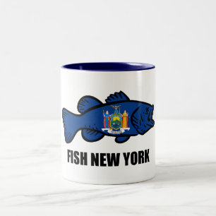 Fish New York Bass Two-Tone Coffee Mug
