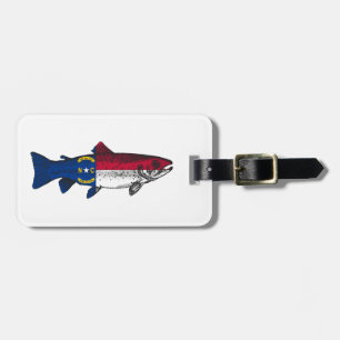 Fish North Carolina Trout Luggage Tag