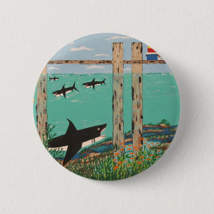 Fish Not Biting Today. 6 Cm Round Badge