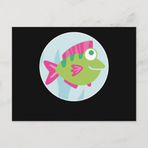 Fish Ocean Design Whale Swimming Seal Fun Sea Gift Postcard