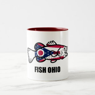 Fish Ohio Two-Tone Coffee Mug