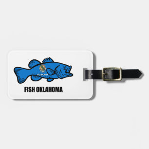 Fish Oklahoma Luggage Tag