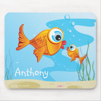 Fish - Olive & Pickle :: Mouse Mat