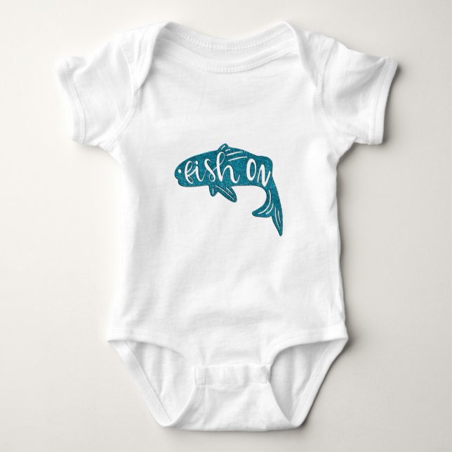 Fish On Baby Bodysuit (Front)