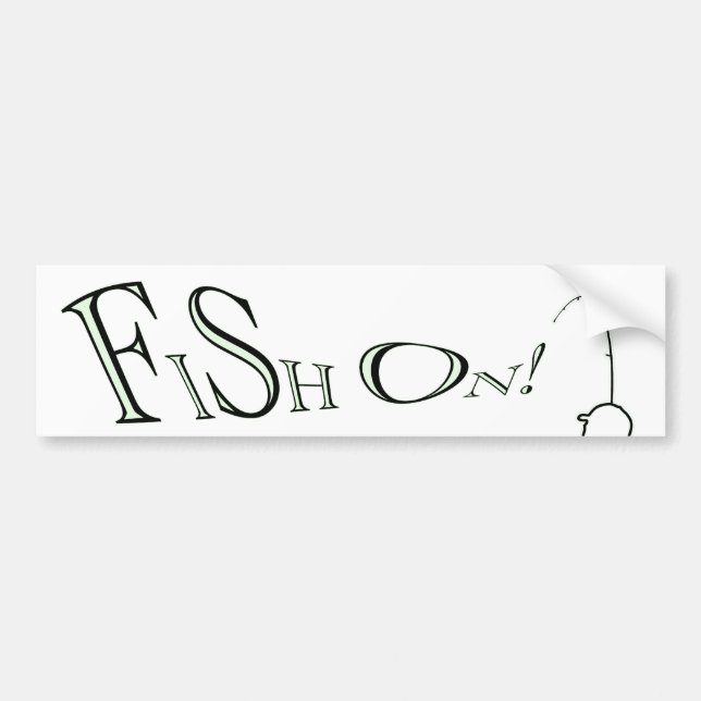 fish on bumper sticker (Front)
