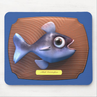 Fish on Cutting Board Mouse Mat