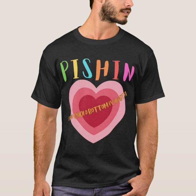 Fish On Fisherman T-Shirt (Front)