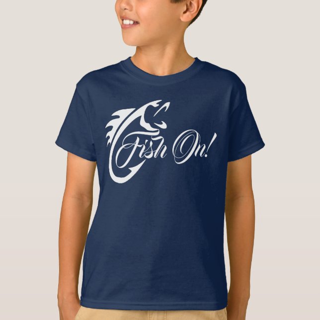 Fish On! Fishing Lovers T-Shirt (Front)
