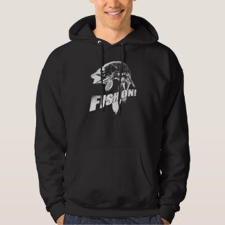 Fish on musky hoodie