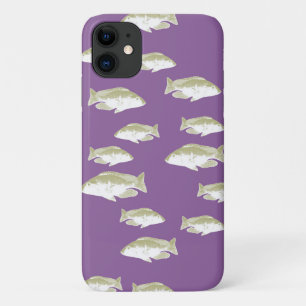 Fish on purple iPhone 11 case