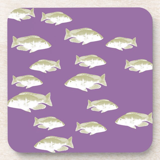 Fish on purple coaster (Front)