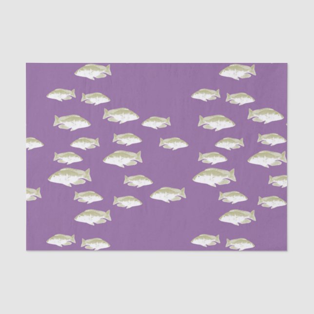Fish on purple tissue paper (Front)