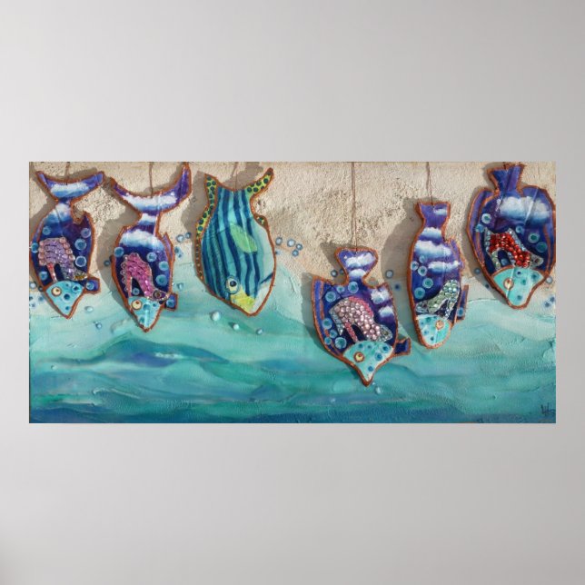 Fish on sail poster (Front)