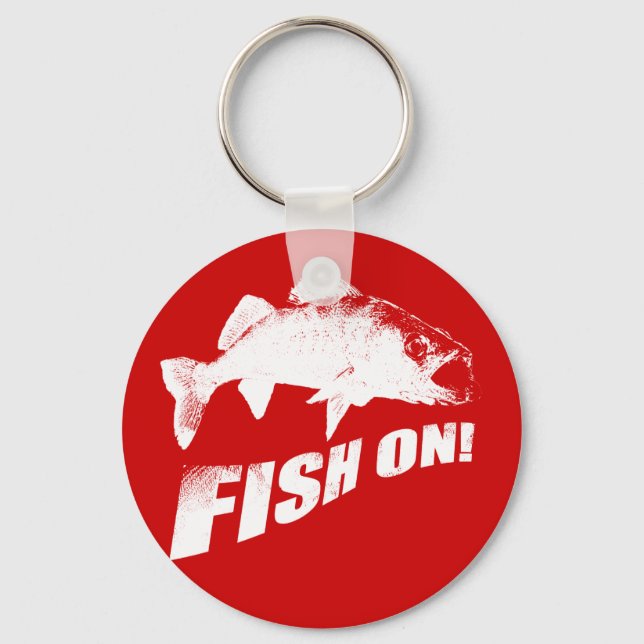 Fish on walleye key ring (Front)