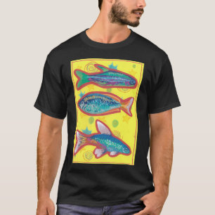 Fish on Yellow T-Shirt
