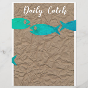 Fish or seafood themed flyer or menu