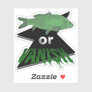 Fish or Vanish Sticker - Green