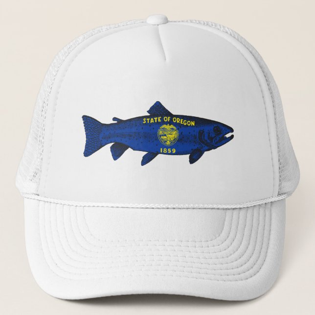 Fish Oregon Trout Trucker Hat (Front)