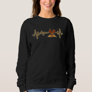 Fish Otter Yoga Poses Sport Gymnastics Ohm Heartbe Sweatshirt