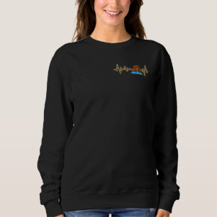Fish Otter Yoga Poses Sport Gymnastics Ohm Heartbe Sweatshirt