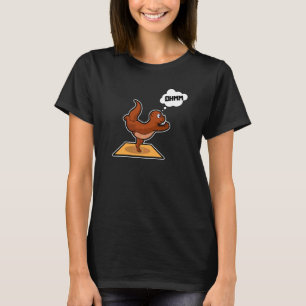 Fish Otter Yoga Poses Sport Gymnastics Ohm Heartbe T-Shirt